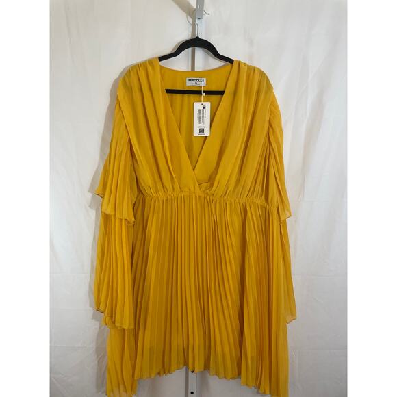 Rebdolls Dresses & Skirts - NWT Rebdolls Ruffled Babydoll Dress - Womens Size 3X - Yellow